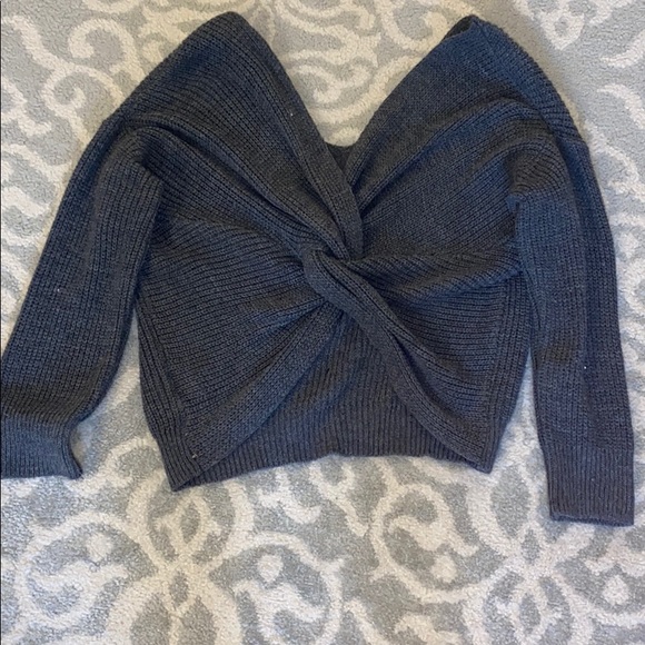 Don’t Ask Why Back Knot Sweater - Picture 2 of 3